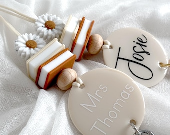Personalised Book Stack Lanyard