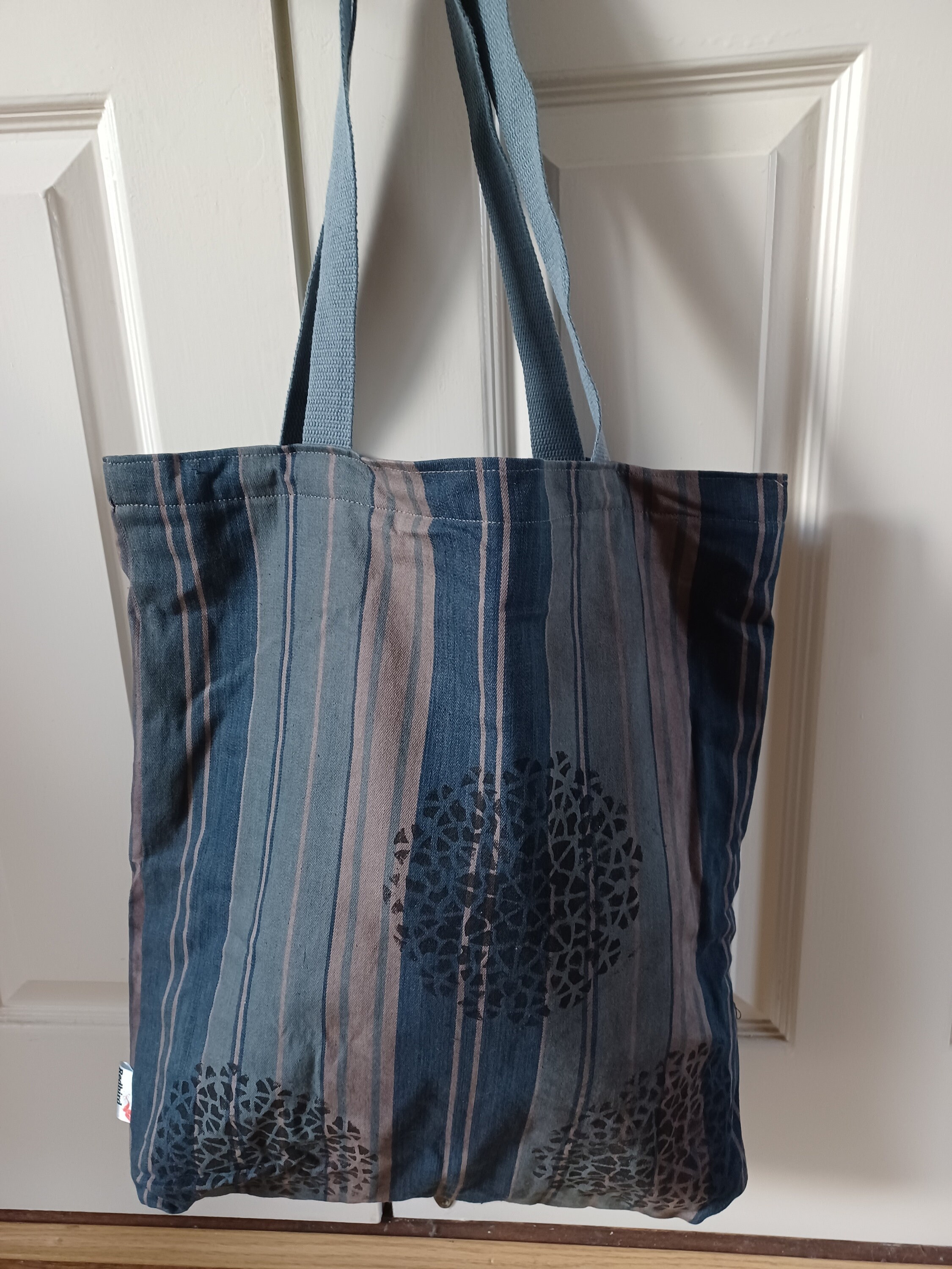 Overdyed and Printed Lined Tote Bag - Etsy