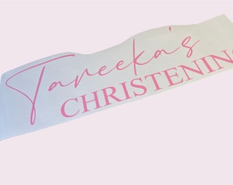 Personalised Christening Balloon Labels: Holy Communion, Baby Party