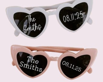 Personalized Wedding Sunglasses Vinyl Decals: DIY Stickers