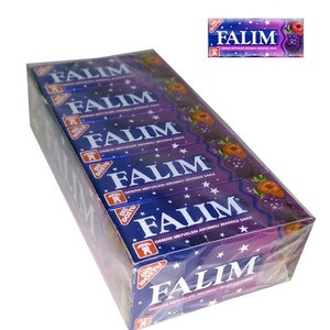 Falim Sugar Free Turkish Chewing Gum 100 pcs sugarless 5x20 Gum / Mint , Strawberry , Watermelon , Forest fruit , Mastic . Bubbe Gum zdjęcie 8