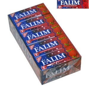 Falim Sugar Free Turkish Chewing Gum 100 pcs sugarless 5x20 Gum / Mint , Strawberry , Watermelon , Forest fruit , Mastic . Bubbe Gum zdjęcie 5