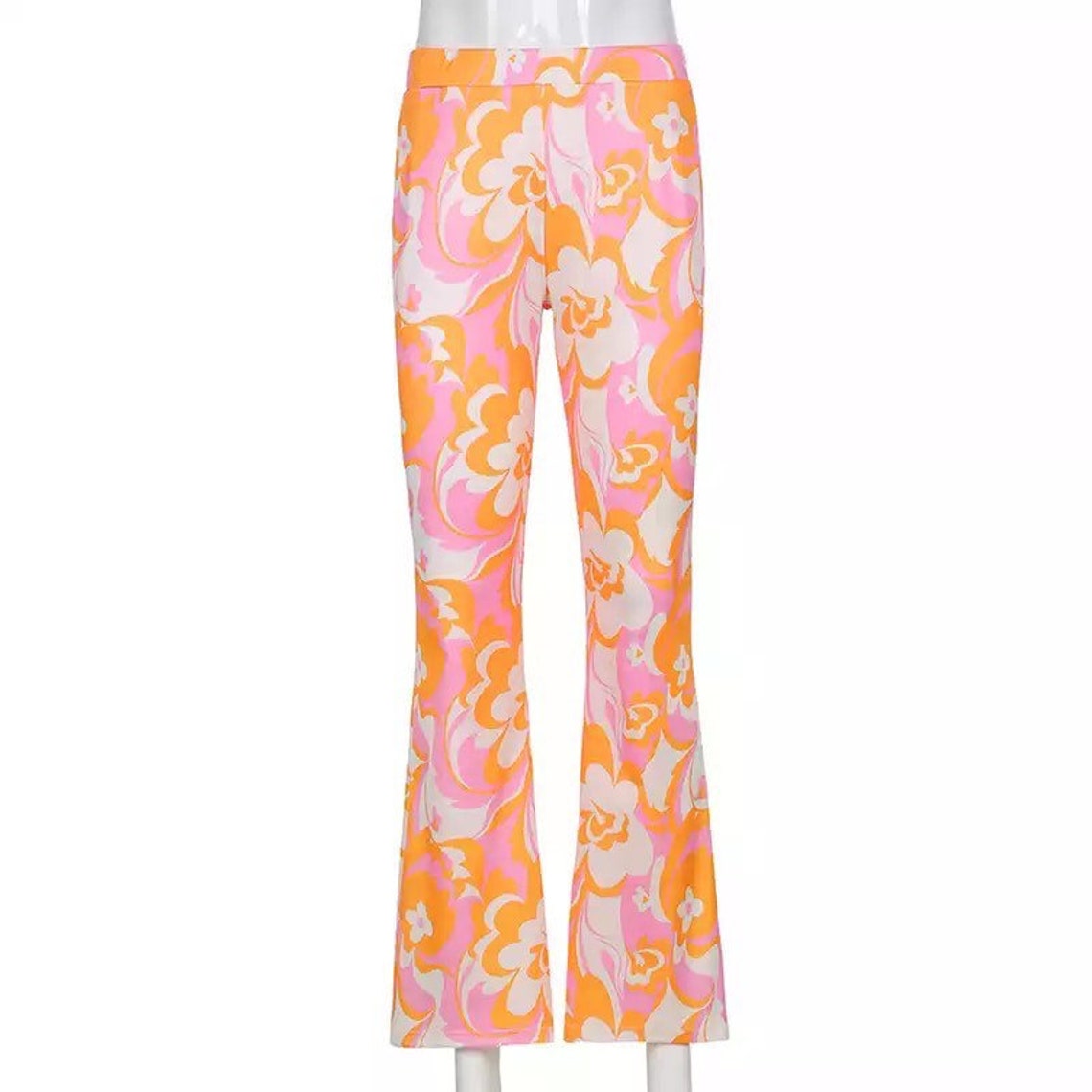 flower flare pants