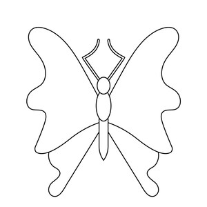 Simple Butterfly Coloring Sheets