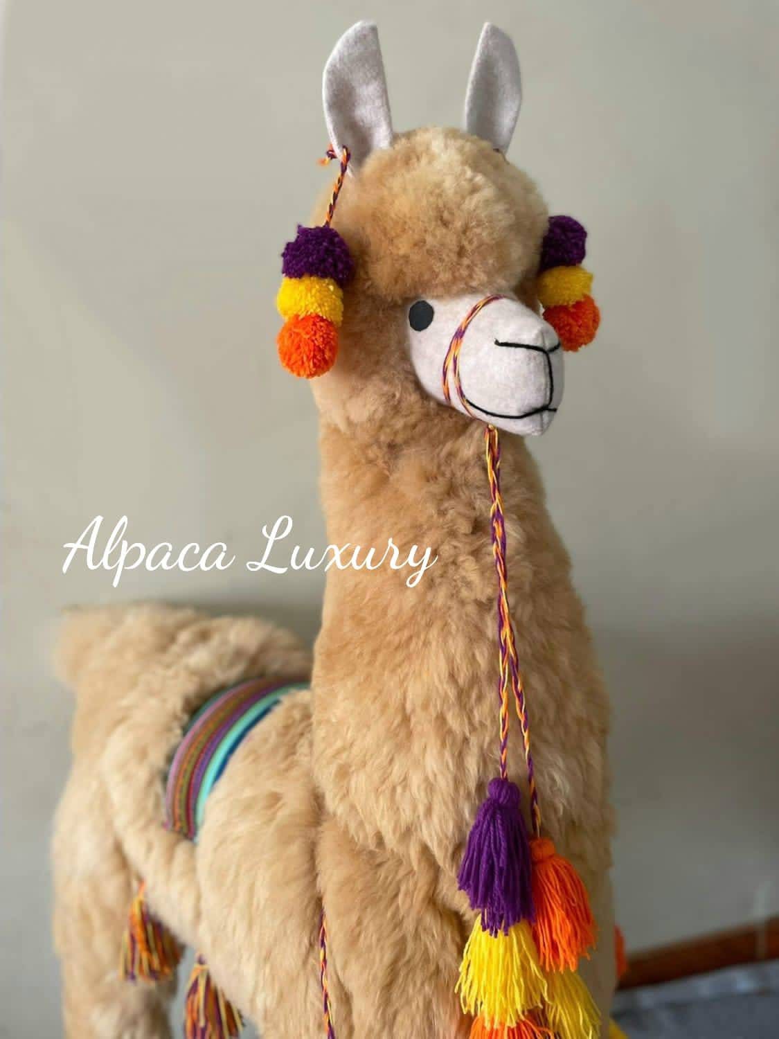 large stuffed llama for nursery