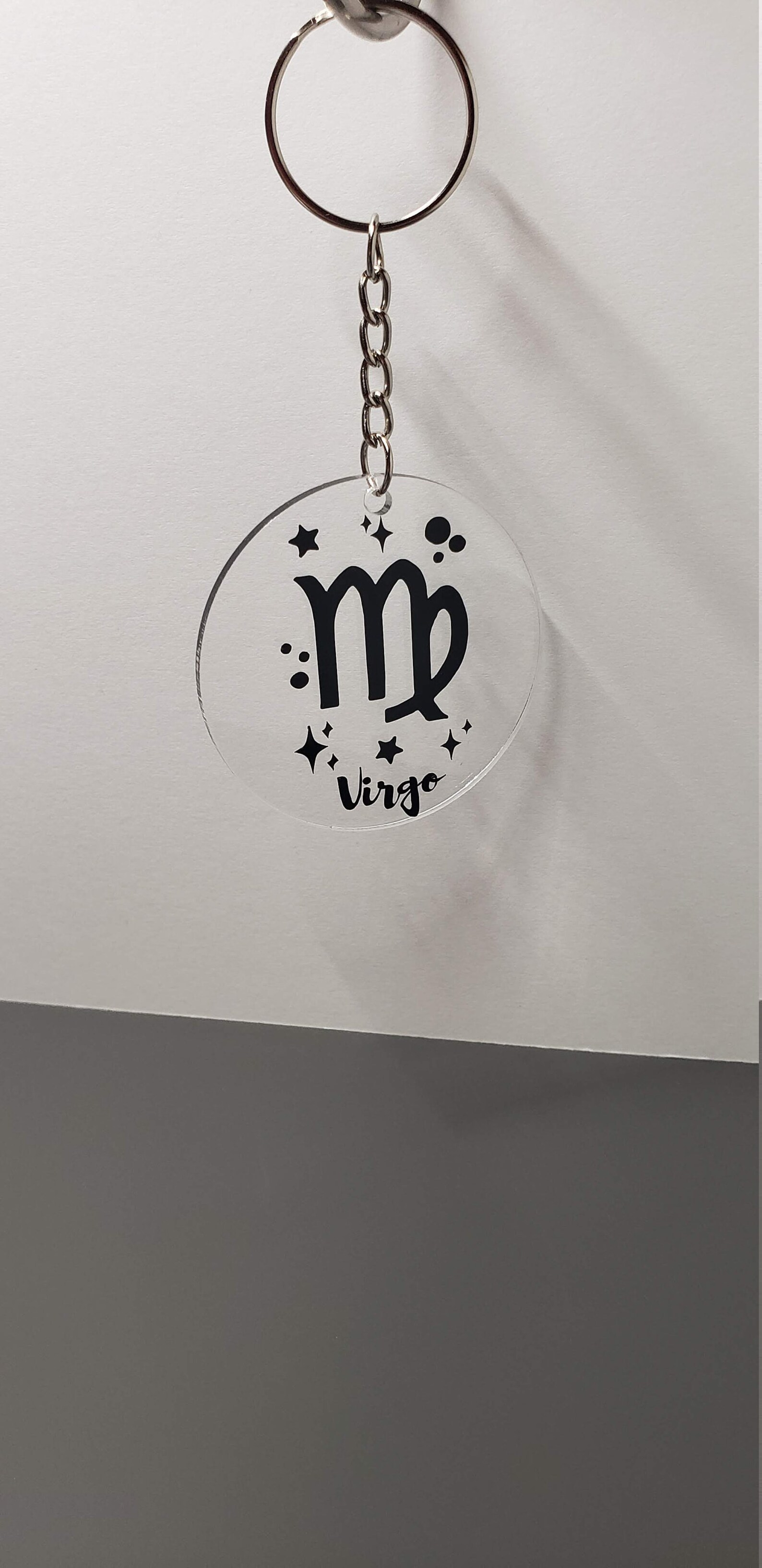 Zodiac Sign Keychain All Zodiacs Available Acrylic Keychain Etsy