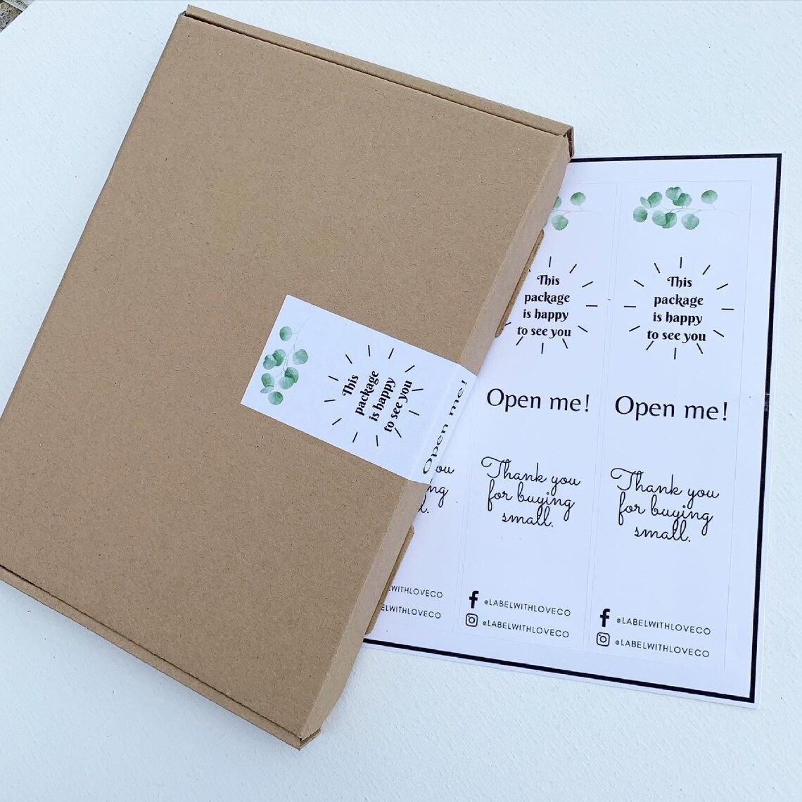 Box seal stickers / postage box sealers / customised packaging Etsy