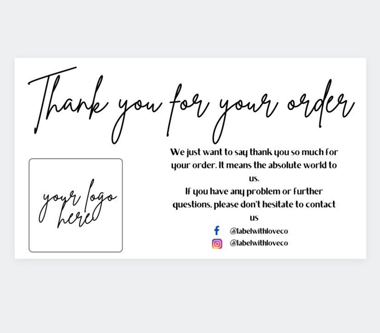 Adesivi Aziendali Personalizzati - Grazie Per Piccole Imprese