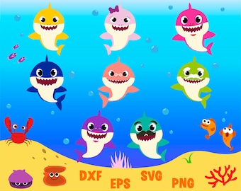 Baby Shark Png Etsy Baby Shark Png Etsy