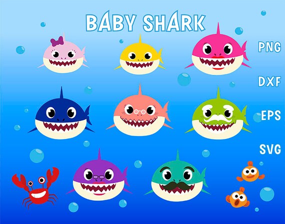 Baby Shark Svg Shirt Birthday Family Shark Clipart Design Etsy Baby Shark Svg Shirt Birthday Family Shark Clipart Design Etsy