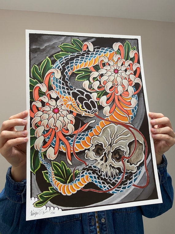 Japanese Snake Print