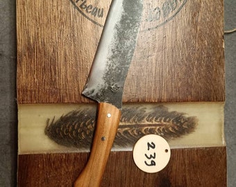 Handgeschmiedetes Messer.  Weihnachtsgeschenk. Büromesser. Oder natürliches Kochen. Küchenmesser.