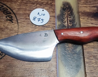 Hand-forged knife. Versatile utility knife. Gift made in France. Skinning knife. Cooking knife. Kitchen knife. Table knife