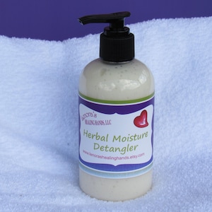 Herbal Moisture Detangler hair care for nature / curly hair.