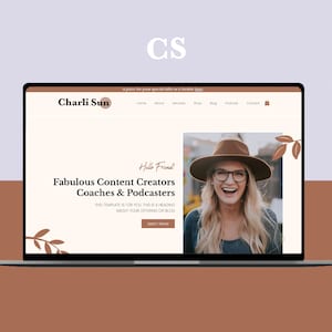 WIX Website Template - Website Design - Blog, Podcast, Ecommerce, Online Store, Small Business, Personal Brand- Wix Themes - Wix Templates