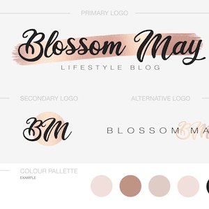 Modern Logo - Rosegold Logo - Full Business Branding - Minimal Logo - Branding Package - Business Logo - Professional Logo - Brand Logo