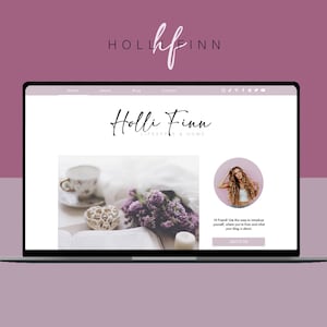 WIX Blog Template - Feminine Blog Theme - Website Design for Bloggers - Wix Blog - Wix Themes - Wix Templates - Wix Website Template