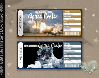 SPACE CENTER Überraschungsgeschenk offenbaren Ticket, personalisierbar Geschenkgutschein (digitaler Download)