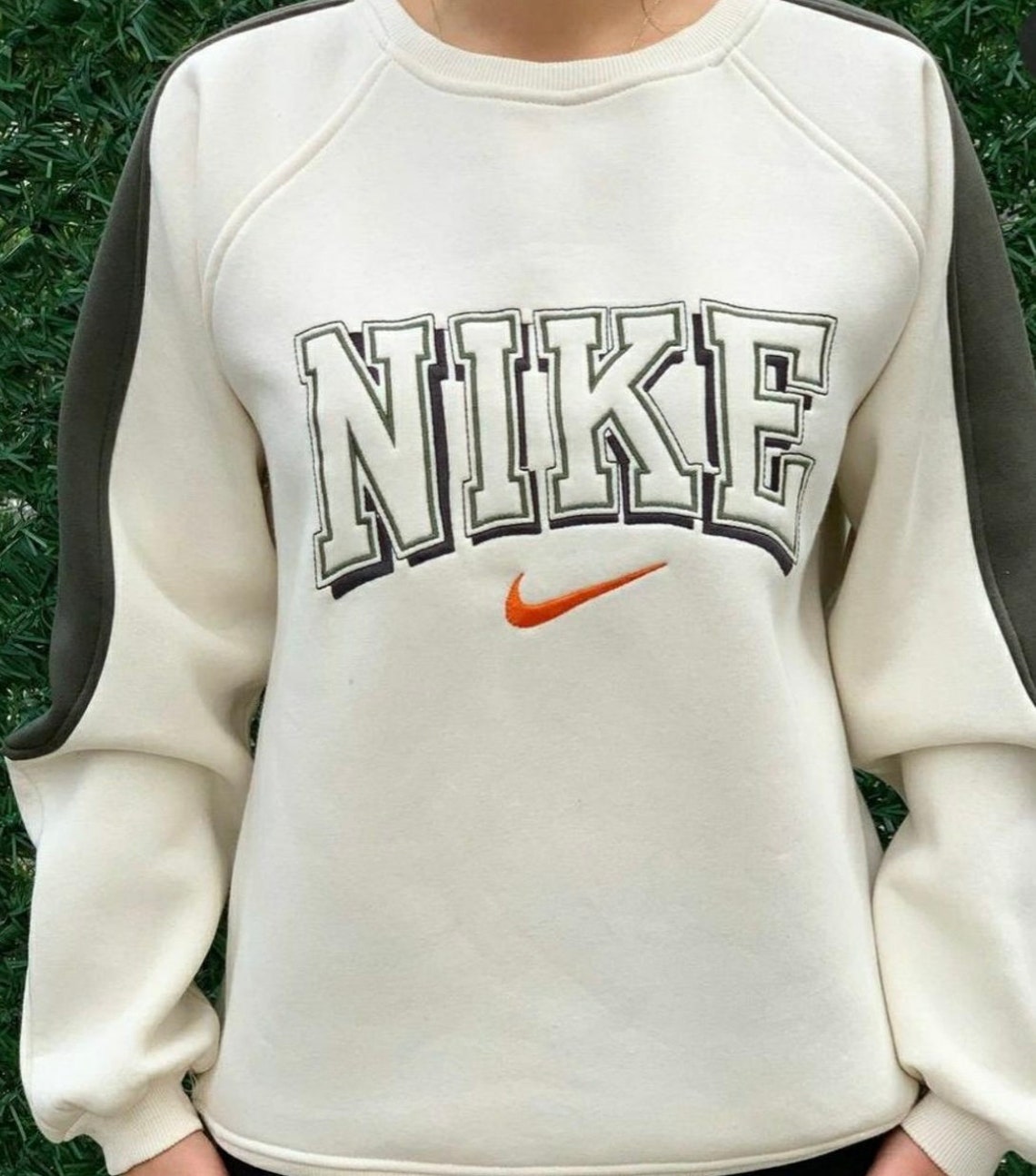 Embroidered Nike Crewneck Oversized Nike Hoodie Vintage | Etsy