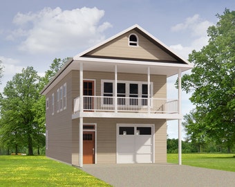 Tall Cypress I Two level (21x40') Custom House Plans and Blueprints
