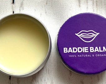 Balsamo per labbra al burro di karité biologico all'anguria 100% vitamina E naturale fatto a mano ecologico