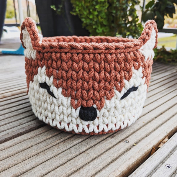 Utensilo basket crochet basket storage fox children's room