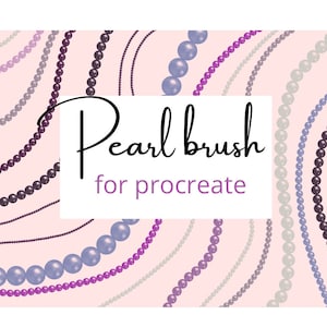 Pearl brush for Procreate . Procreate brushes. Procreate bead brush