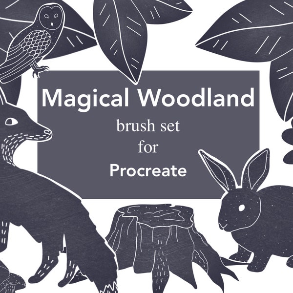 Magical Woodland Procreate brushes