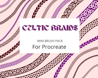 Celtic braid brushes for Procreate