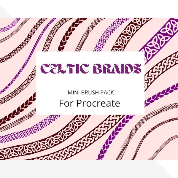 Brosses à tresses celtiques pour Procreate