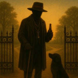 Papa Legba – Vodou Spirit of the Crossroads | Digital Art Print | Occult Poster | Voodoo | Veve |