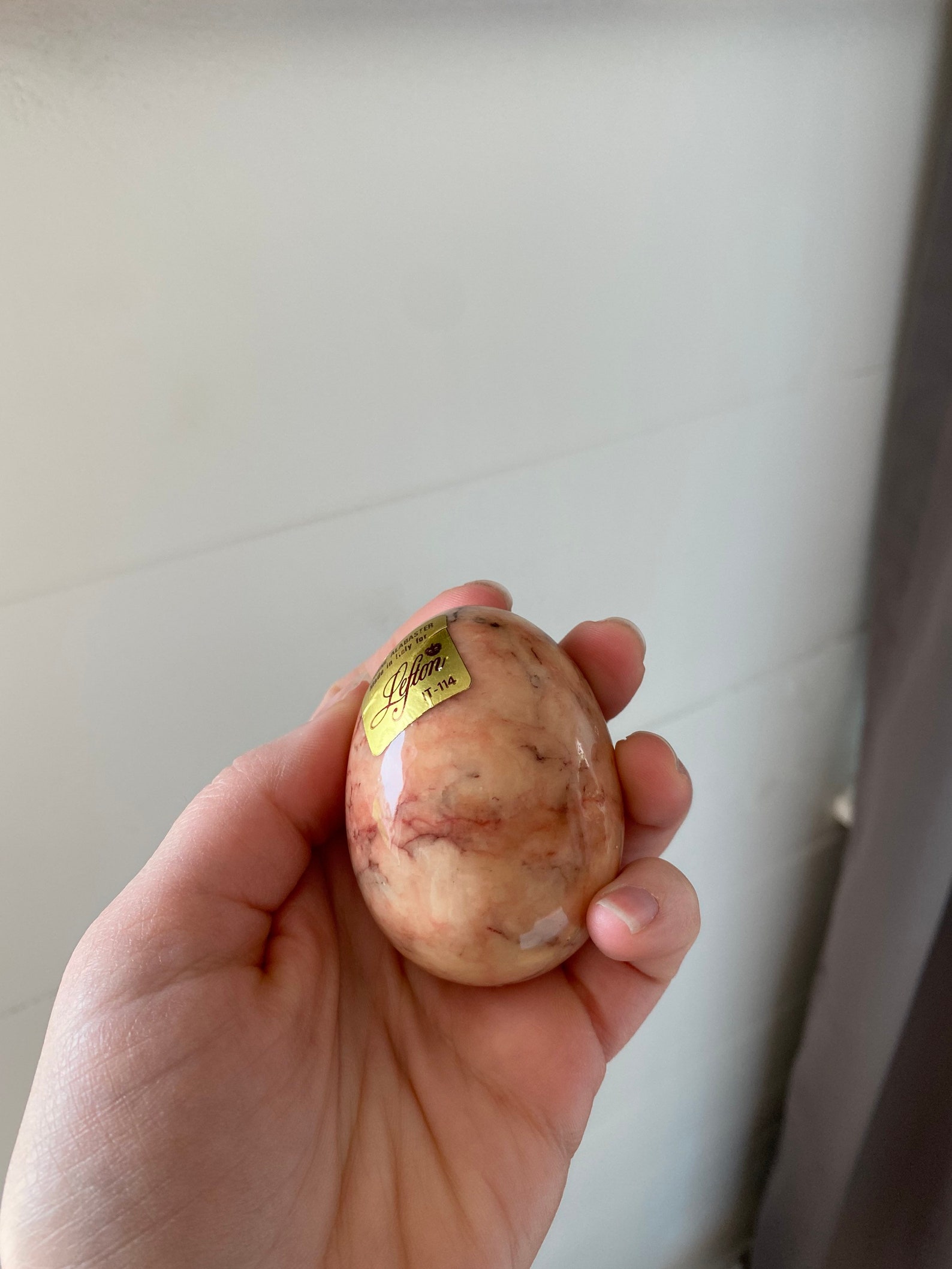 Genuine Alabaster Egg Decorative Egg Made in Italy for Etsy