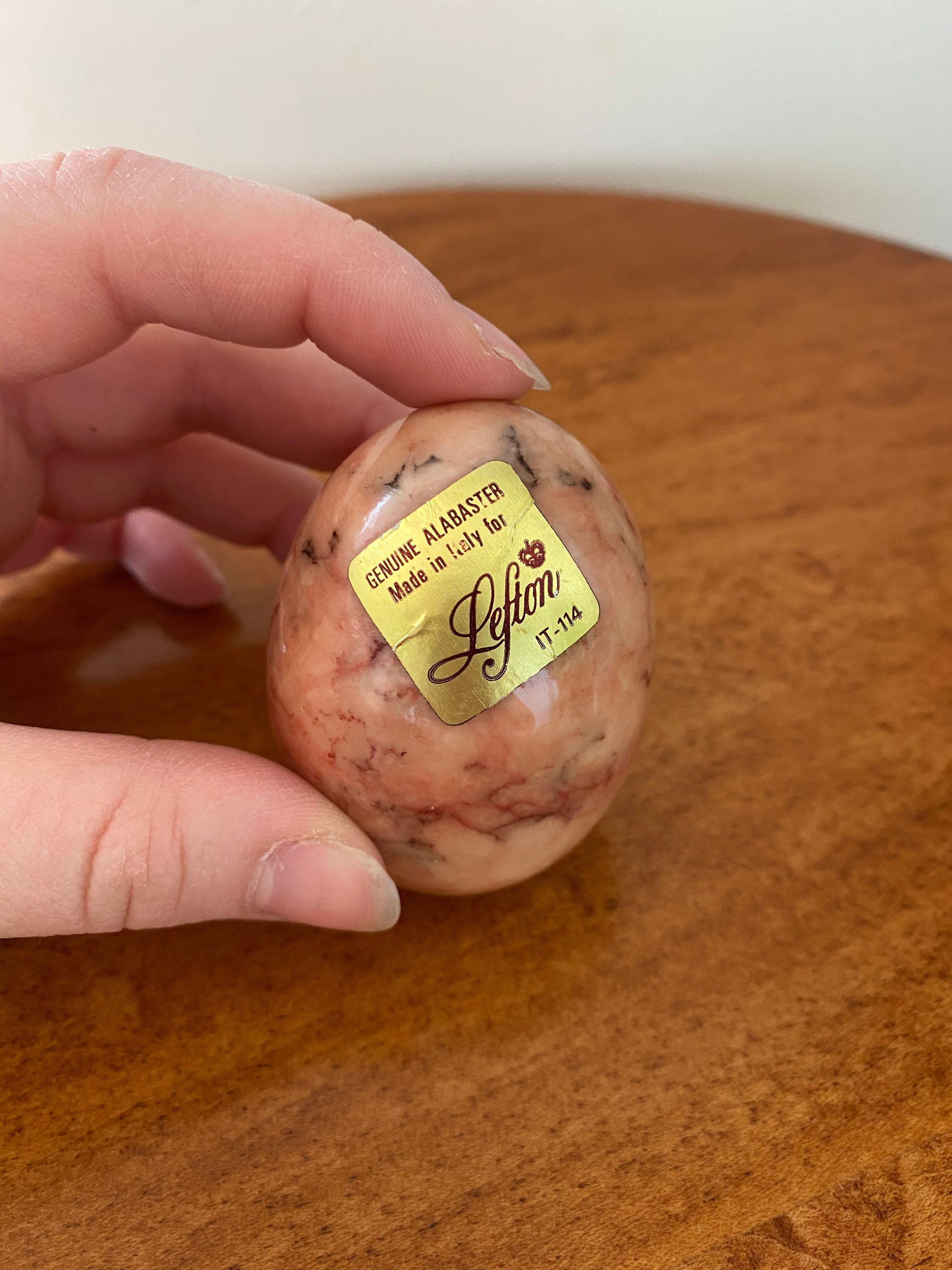 Genuine Alabaster Egg Decorative Egg Made in Italy for Etsy