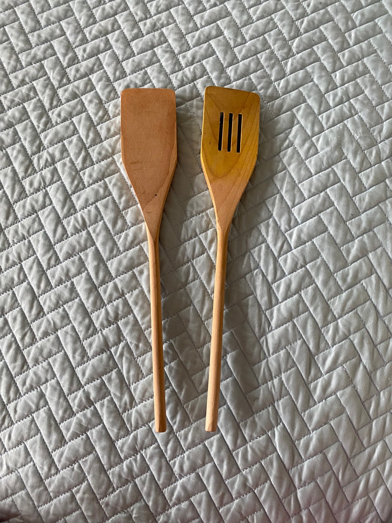 Pair of Vintage Wooden Spatulas / Spoons Etsy
