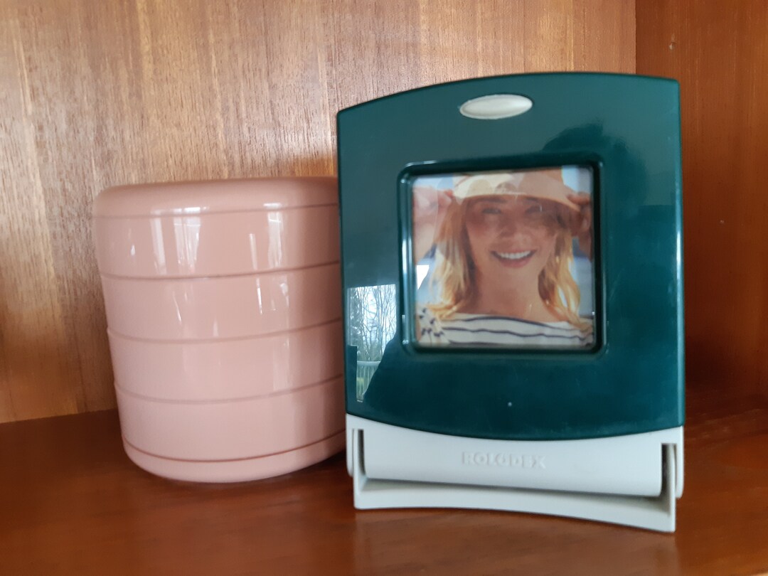 Vintage Rolodex With Photo Frame Card File Model 67379 Includes Blank ...