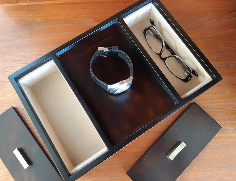 Men's Dresser Valet Organizer Bombay Modern Lines Etsy