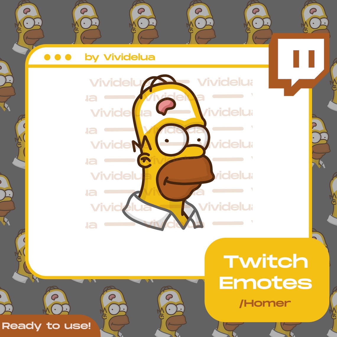 Twitch Emote Homer Meme The Simpsons Emote Twitch Emote | Etsy