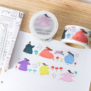 Cat Postures Masking Washi Tape By Cotori Cotori Rare Etsy