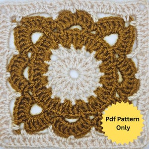 Willow Granny Square Crochet Pattern (PDF Pattern)