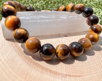 Bracelet extensible oeil de tigre, Gémeaux, bracelet de perles, cadeau en cristal, signe du zodiaque, capricorne, lion, gémeaux, chakra