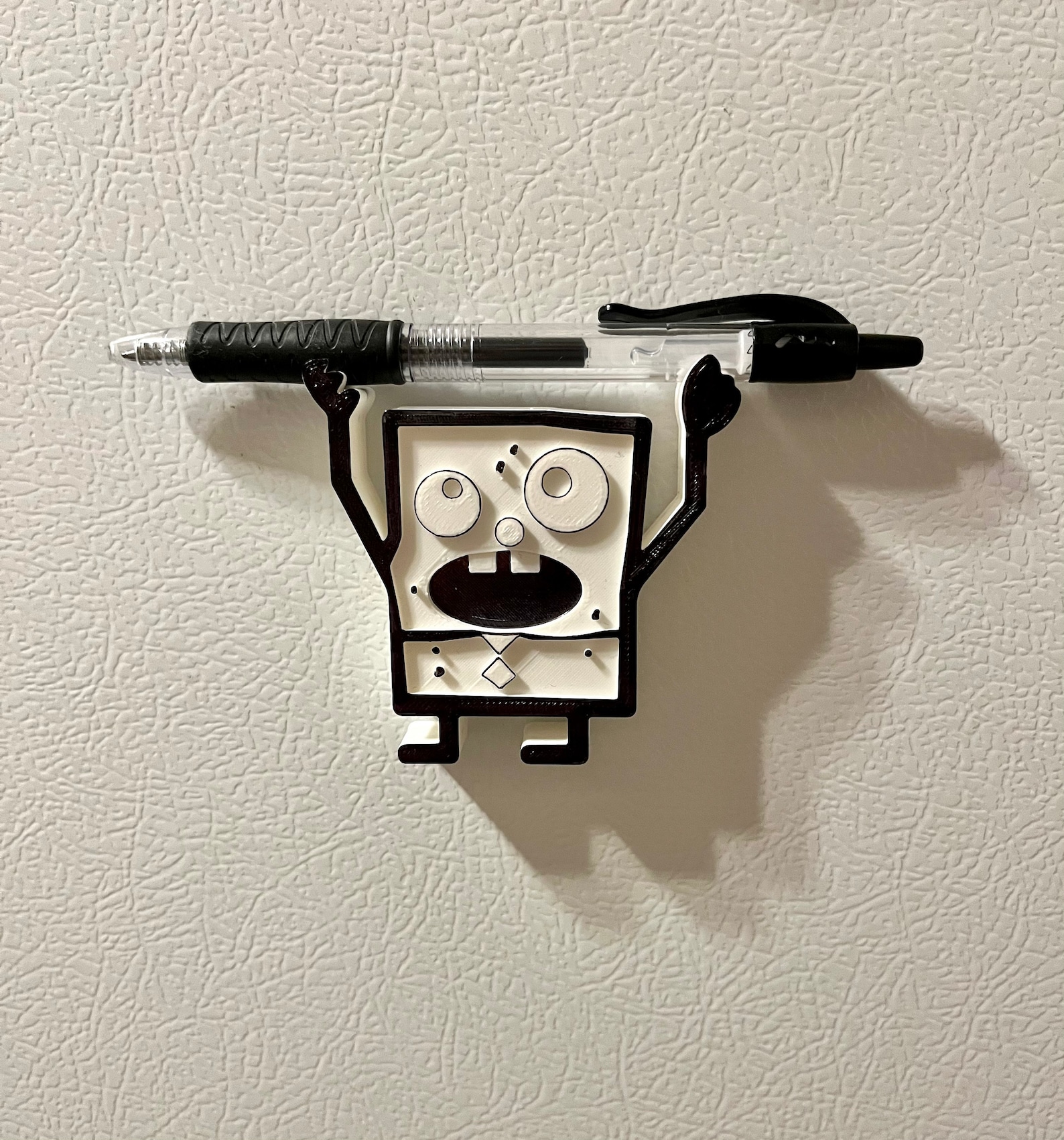 Doodle Bob Magnet Pencil Holder Pen Holder Stand Painted Fridge Refrigerator 3D print Me Hoy Minoy - With magnet