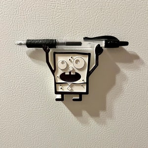 Doodle Bob  Magnet Pencil Holder Pen Holder Stand Painted Fridge Refrigerator 3D print Me Hoy Minoy