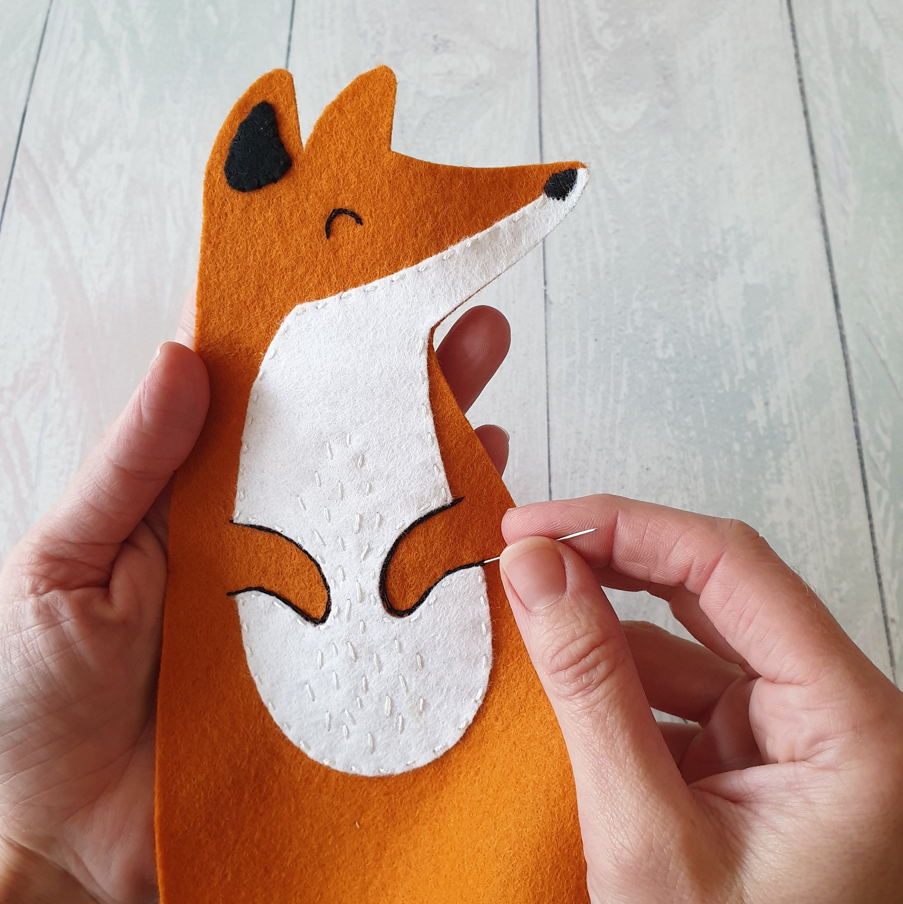 Felt Fox Digital Sewing Pattern, Fox Pdf, Felt Sewing Pattern Download ...