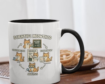 Wissenschaftliche Meowthod Tasse | Lustiges Wissenschafts-Katzen-Geschenk
