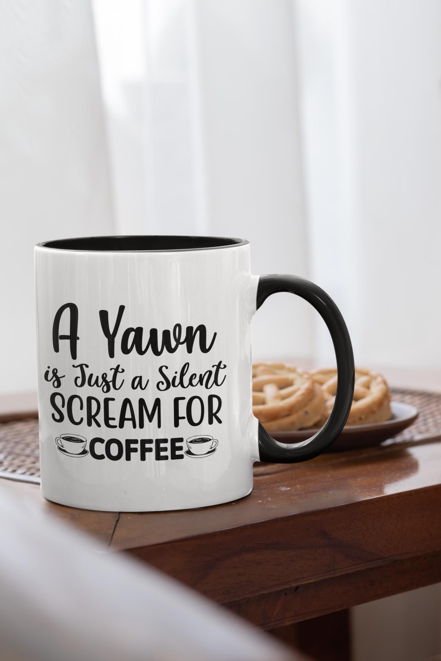 2 tone coffee mugs Not Today Two-Tone Coffee Mugs, 15oz main image 1