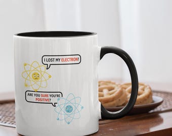 Grappige wetenschapsmok | Koffiekopje Lost Electron Chemistry Joke