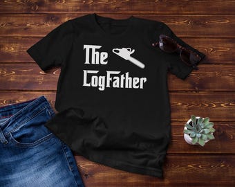 La chemise LogFather : t-shirt drôle de bûcheron