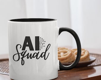 AI Squad-koffiemok: grappig technisch cadeau voor datawetenschappers