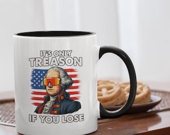 Tazza divertente di George Washington: tazza da caffè patriottica per gli appassionati di storia