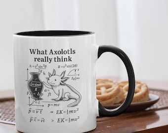 Lustige Axolotl Wissenschaft Tasse | Nerdige Tierliebhaber Kaffee Tasse